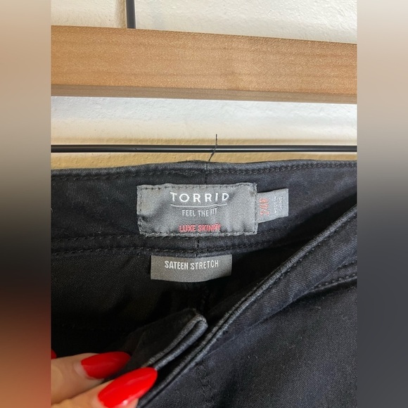 Torrid Black Straight Leg Jeans Classic - Picture 3 of 5